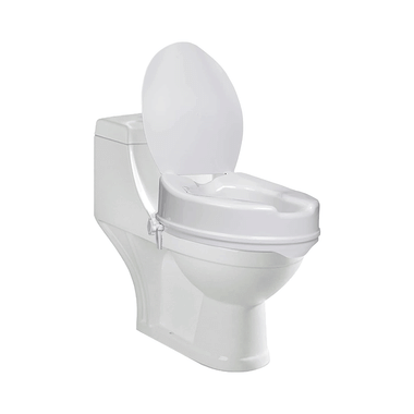 Entros 7060 Medical Portable Raised Toilet Seat for Standard Toilets with Lid Cover 2 inch