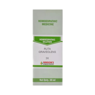 Bakson's Homoeopathy Ruta Graveolens Dilution 3X