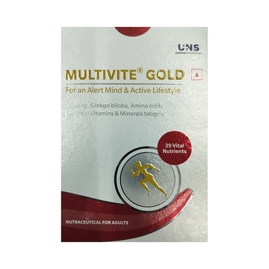 Multivite Gold Essential Vitamins & Minerals Softgel For General Health & Wellness