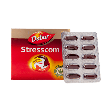 Dabur Stresscom Ashwagandha Capsule | Manages Fatigue, Weakness & Stress