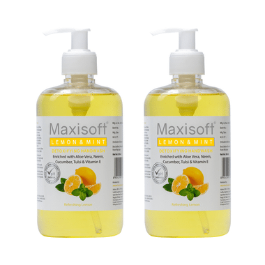 Maxisoft Lemon & Mint Detoxifying Hand Wash (500ml Each)