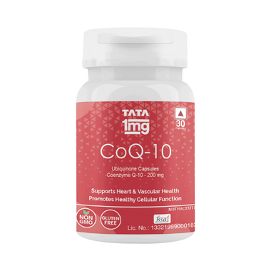 Tata 1mg CoQ 10 (Coenzyme 10) Capsules for Heart Health