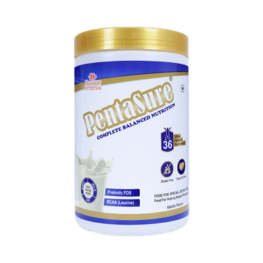 PentaSure Complete Balanced Nutrition With Prebiotic FOS & BCAA | Flavour Vanilla Powder