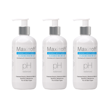 Maxisoft PH Balanced Advance Moisturizing Cleansing Milk (300ml Each)