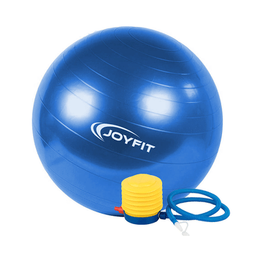 Joyfit Yoga Ball With Inflation Pump Blue Medium