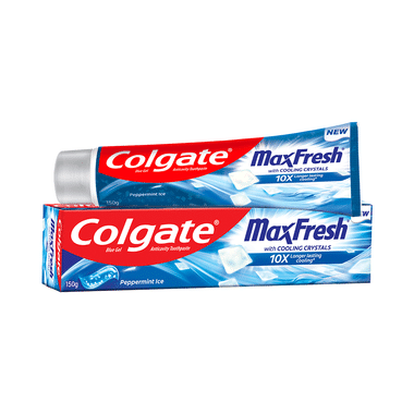 Colgate Maxfresh Peppermint Ice Blue Gel Toothpaste