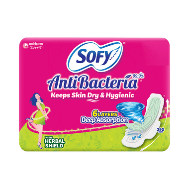 Sofy AntiBacteria 99.9% Sanitary Pads Extra Long