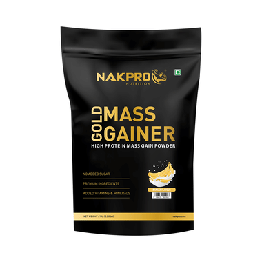 Nakpro Nutrition Gold Mass Gainer Powder Banana
