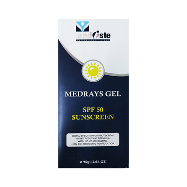 Medrays SPF 50 Sunscreen Gel | Broad Spectrum UV Protection | Water-Resistant