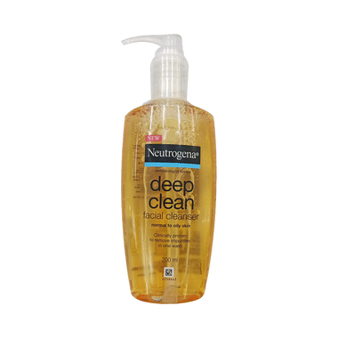 Neutrogena Deep Clean Facial Cleanser With Salicylic Acid | For Acne Prone Skin