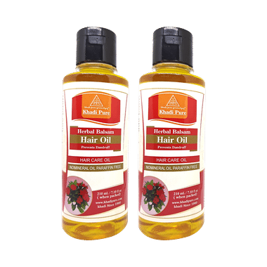 Khadi Pure Herbal Balsam Hair Oil (210ml Each)