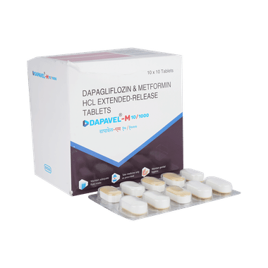 Dapavel M 10mg/1000mg Tablet