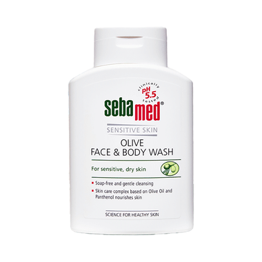 Sebamed Olive Face & Body Wash with Panthenol | For Sensitive & Dry Skin