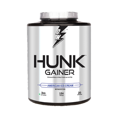 Divine Nutrition Hunk Gainer Powder American Ice Cream