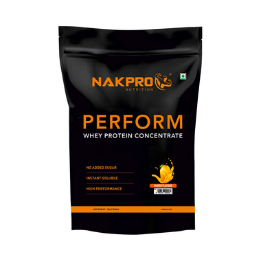 Nakpro Nutrition Perform Whey Protein Concentrate For Muscle Recovery | No Added Sugar | Flavour Mango