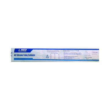 L Med 100% Silicone Foley Ballon 3 Way Catheter 16 FR