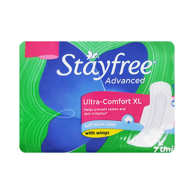 Stayfree Advanced Ultra-Comfort Sanitary Pads with Wings | Size XL