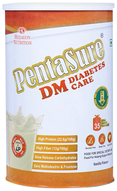 PentaSure DM with Whey Protein for Diabetes Care | Flavour Powder Vanilla