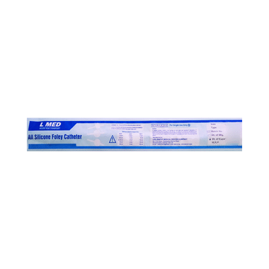 L Med 100% Silicone Foley Ballon 2 Way Catheter 22 FR