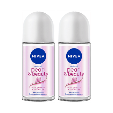 Combo Pack of Nivea Pearl & Beauty Deodorant Roll On