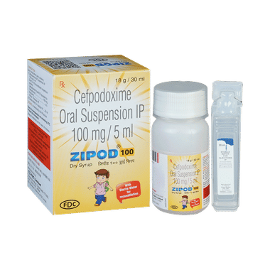 Zipod 100mg/5ml Dry Syrup