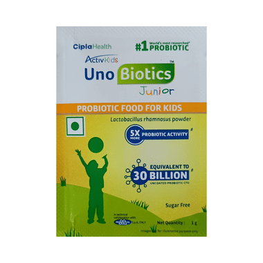 Activkids UnoBiotics Junior Probiotics Sachet For Kids' Gut Health | Sugar Free Sugar Free