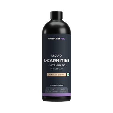 Nutrabay Pro Liquid L-Carnitine + Vitamin B5 Mango Strawberry