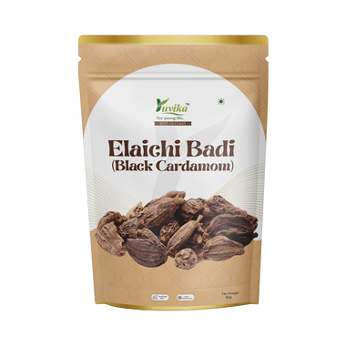 Yuvika Elaichi Badi - Elettaria Cardamomum - Black Cardamom Big
