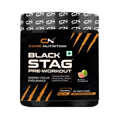 Core Nutrition Black Stag Pre-Workout Powder Guava