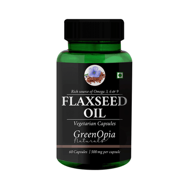 GreenOpia Naturals Flaxseed Oil Vegetarian Capsule