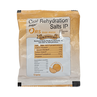 Prolyte ORS For Restoring Body Fluids & Electrolytes | Flavour Powder Refreshing Orange