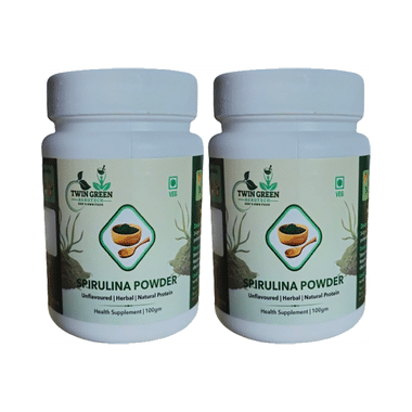 Twin Green Agrotech Spirulina Powder (100gm Each)