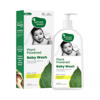 Mother Sparsh Plant Powered Baby Wash With Avocado Oil, Aloe Vera, And Chamomile