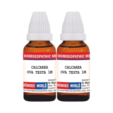 Dr. Majumder Homeo World Calcarea Ova Testa Dilution(30ml Each) 1M