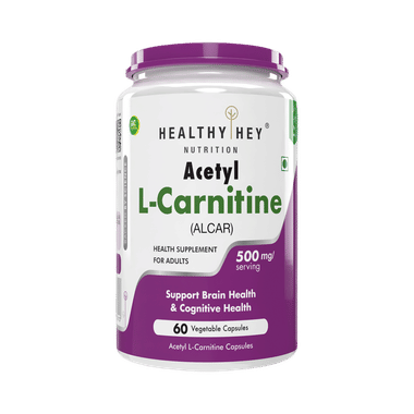 Healthy Hey Acetyl L-Carnitine (ALCAR) Vegetable Capsule