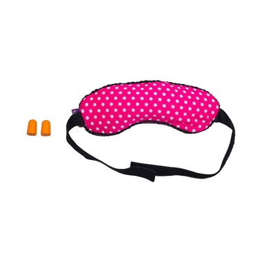 Viaggi Microbeads Eye Mask With Ear Plugs Pink