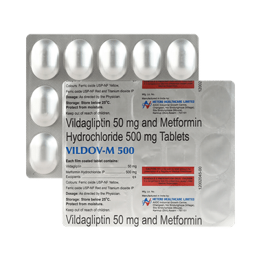 Vildov M 500mg/50mg Tablet