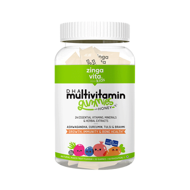 Zingavita Multivitamin Gummies With Honey Mixed Fruit