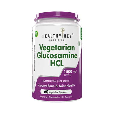 HealthyHey Nutrition Vegetarian Glucosamine HCL Vegetable Capsule