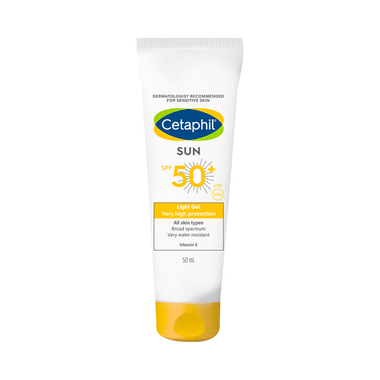 Cetaphil Sun Light High Protection Sunscreen Gel | Gel SPF 50+ All Skin Types