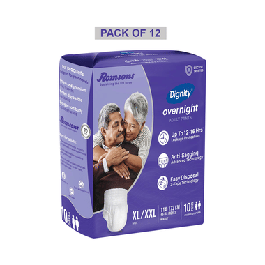 Dignity Overnight Pant Style Adult Pull-Ups Diaper (10 Each) XL-XXL
