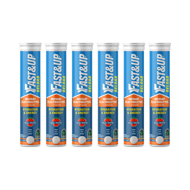 Fast&Up Reload Instant Electrolytes + Vitamins For Hydration & Energy Effervescent Tablet (20 Each) | Flavour Berry