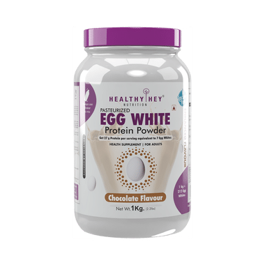 Healthy Hey Nutrition Pasteurized Egg White Protein Powder Chocolate