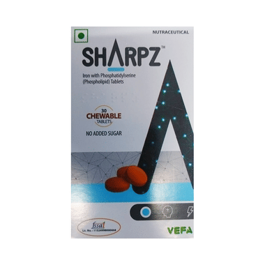 Sharpz Phospholipid & Microencapsulated Iron Chewable Tablet | No Added Sugar