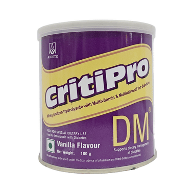 Critipro DM Powder With Whey Protein For Nutritional Support | Flavour Vanilla