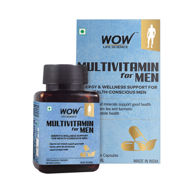 WOW Life Science Multivitamin For Men Vegetarian Capsule