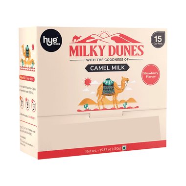 Hye Foods Milky Dunes Camel Milk Powder Sachet (30gm Each) Strawberry