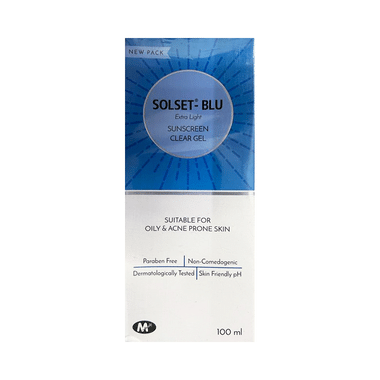 Solset-Blu Extra Light Sunscreen Clear Gel