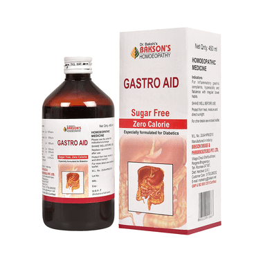 Bakson's Homeopathy Gastro Aid Syrup Sugar Free