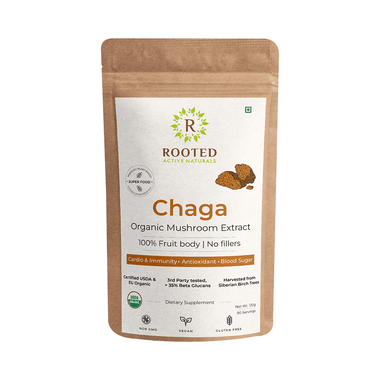 Rooted Active Naturals Chaga Mushroom Extract Powder